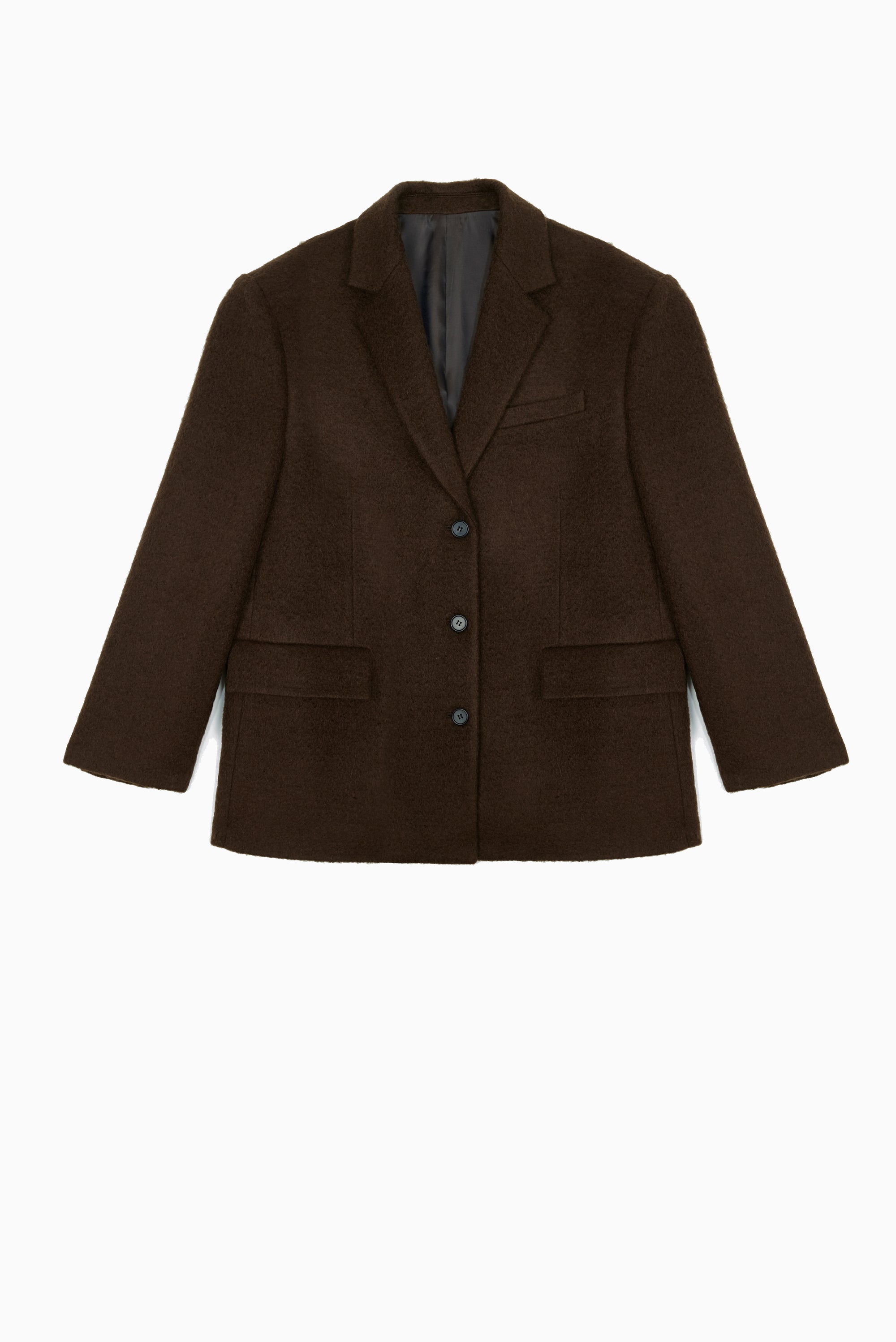 JUUN.J Oversized Winter Blazer - Brown