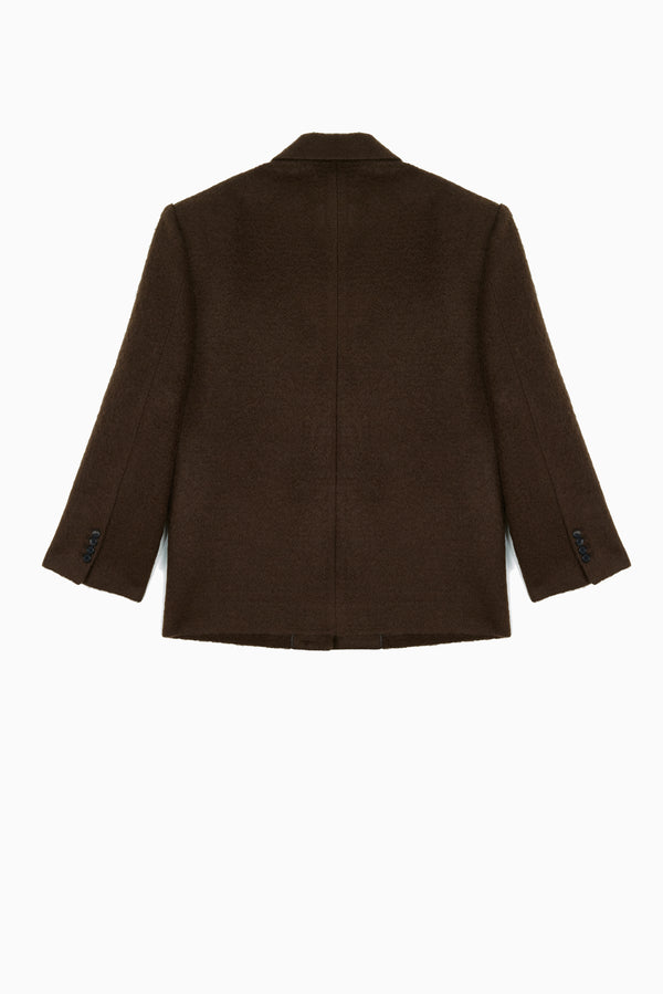 JUUN.J Oversized Winter Blazer - Brown