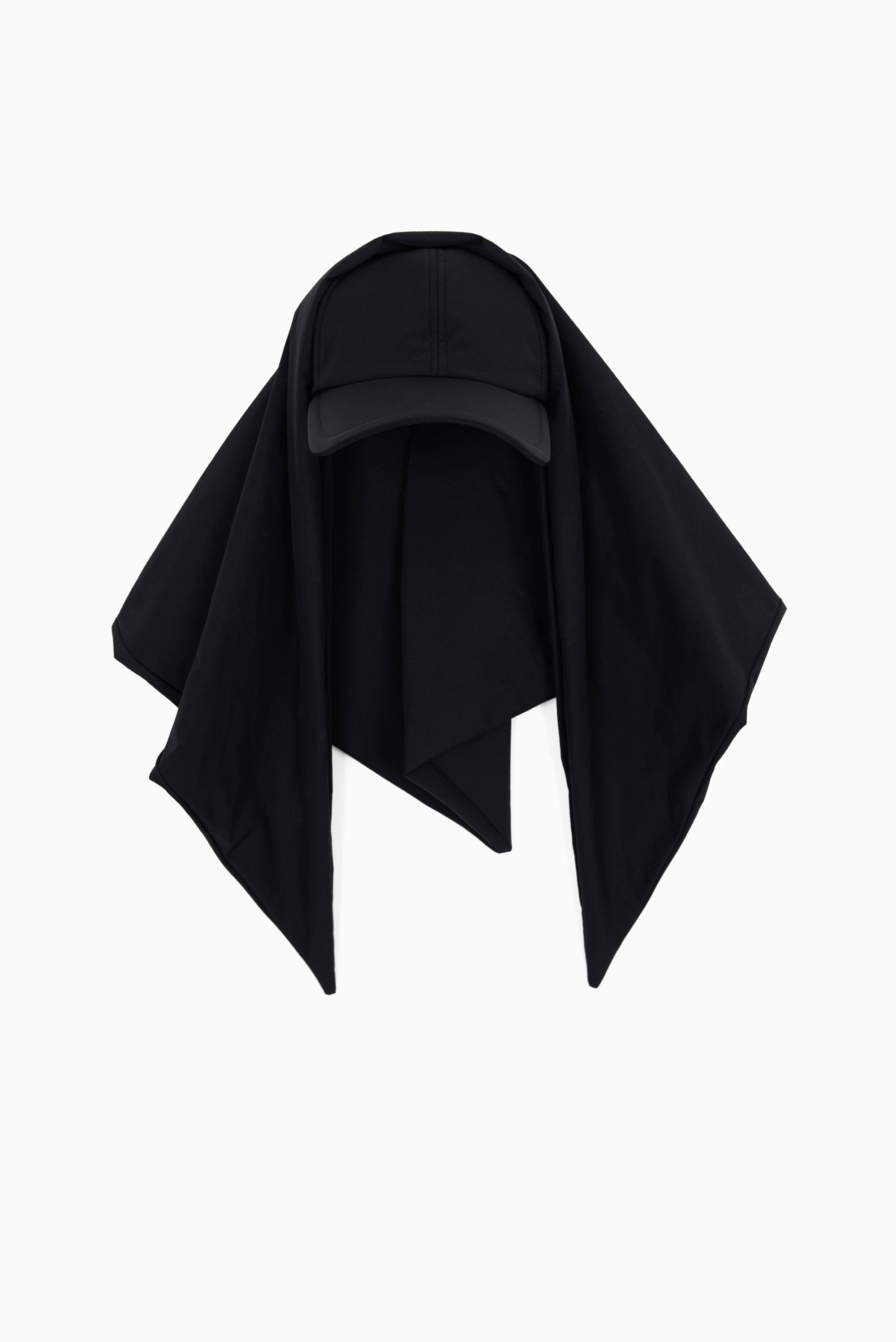 JUUN.J Scarf Ball Cap - Black