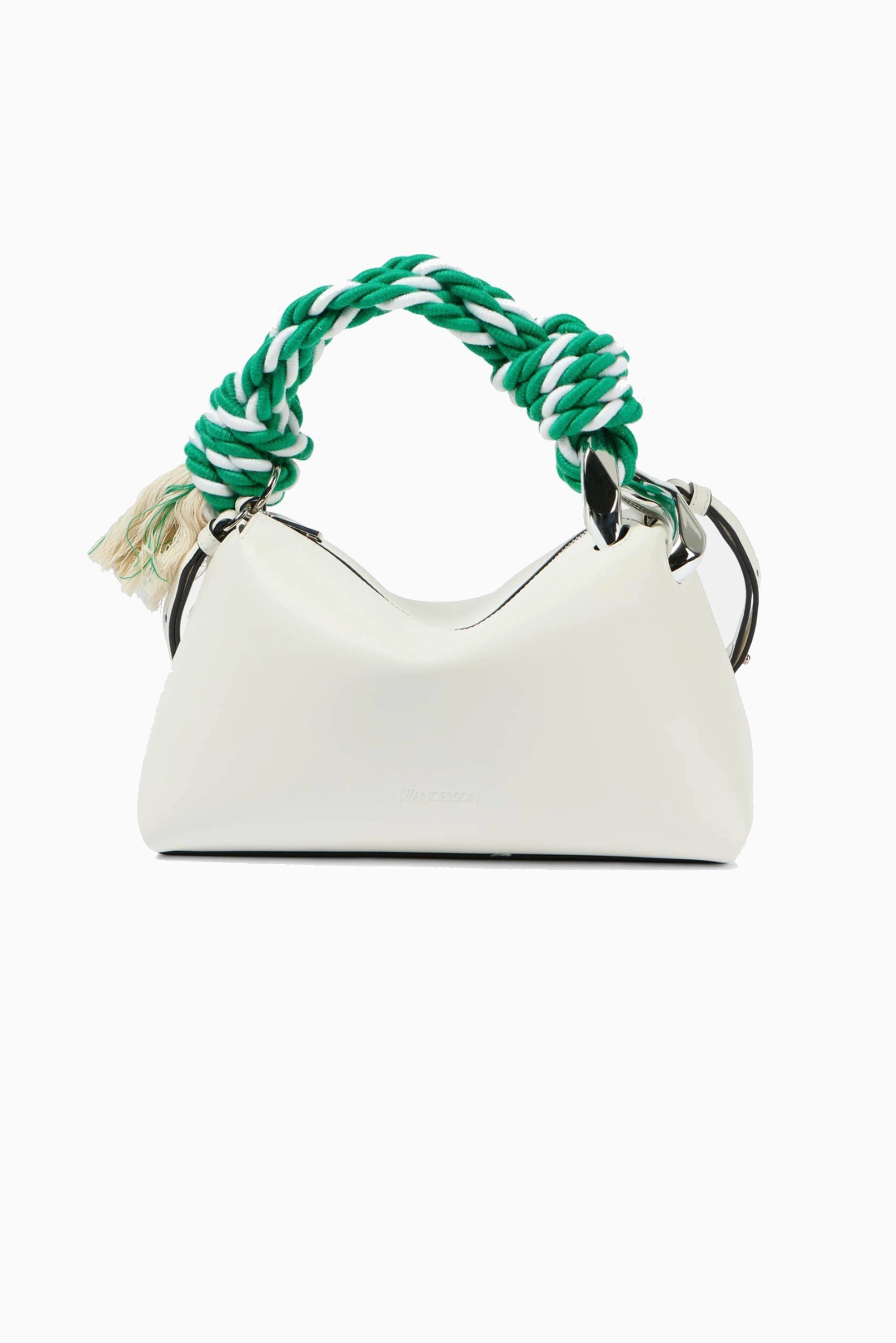 JW ANDERSON Corner Bag - Off White/Green Rope