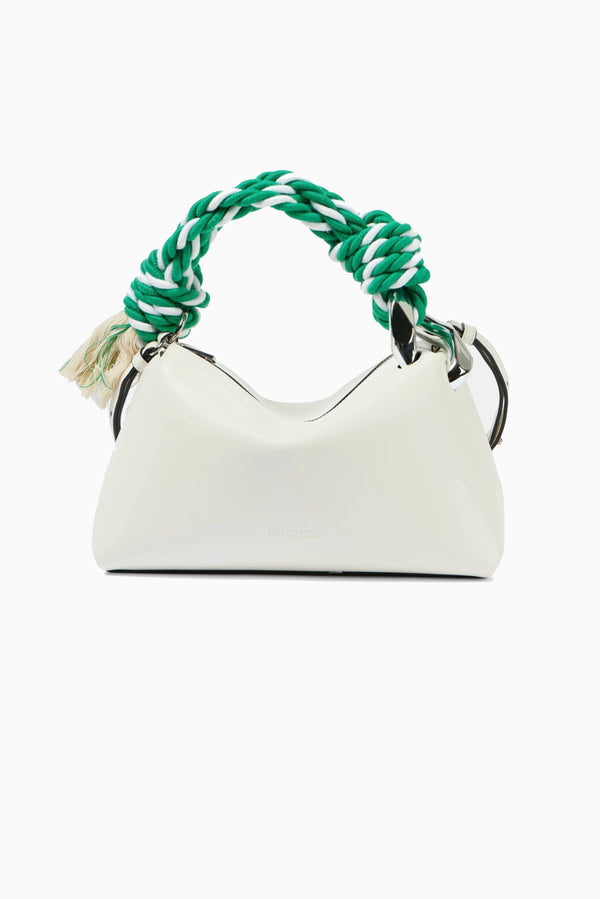 JW ANDERSON Corner Bag - Off White/Green Rope