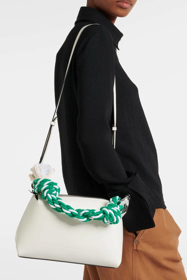 JW ANDERSON Corner Bag - Off White/Green Rope