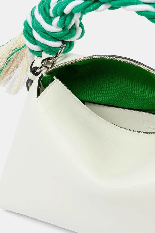 JW ANDERSON Corner Bag - Off White/Green Rope