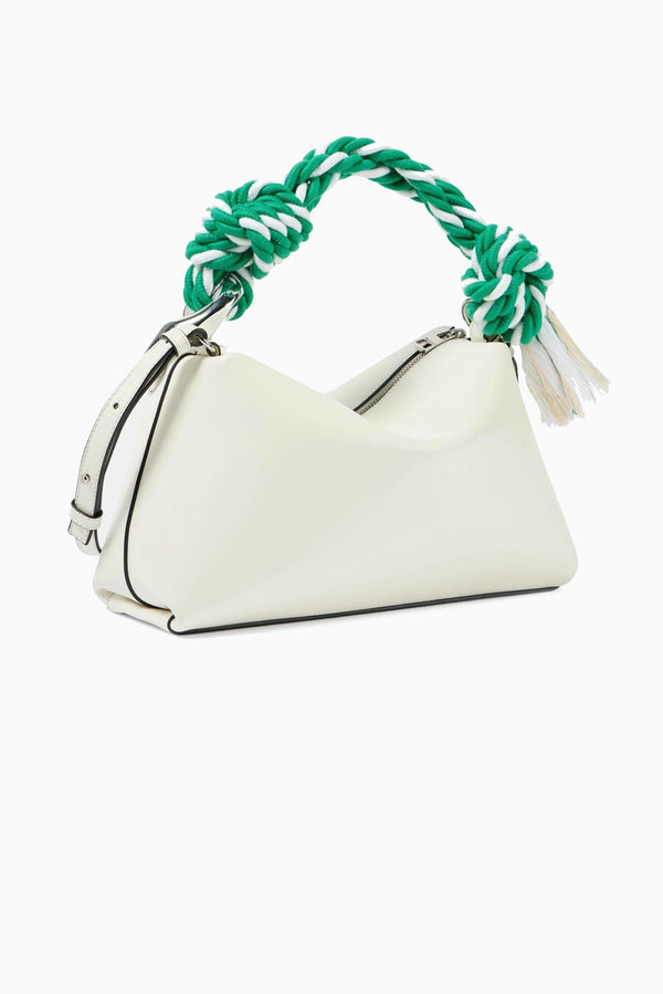 JW ANDERSON Corner Bag - Off White/Green Rope