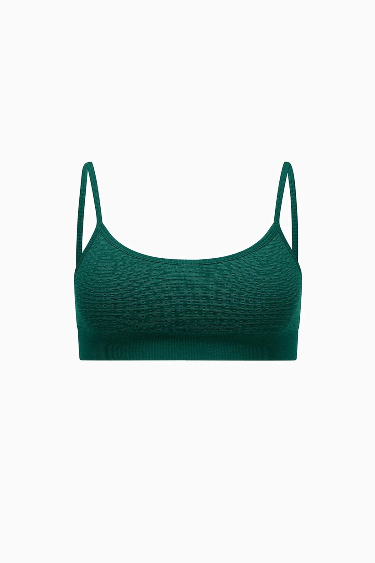 Textured Ballet Wool Bralet - Kelp