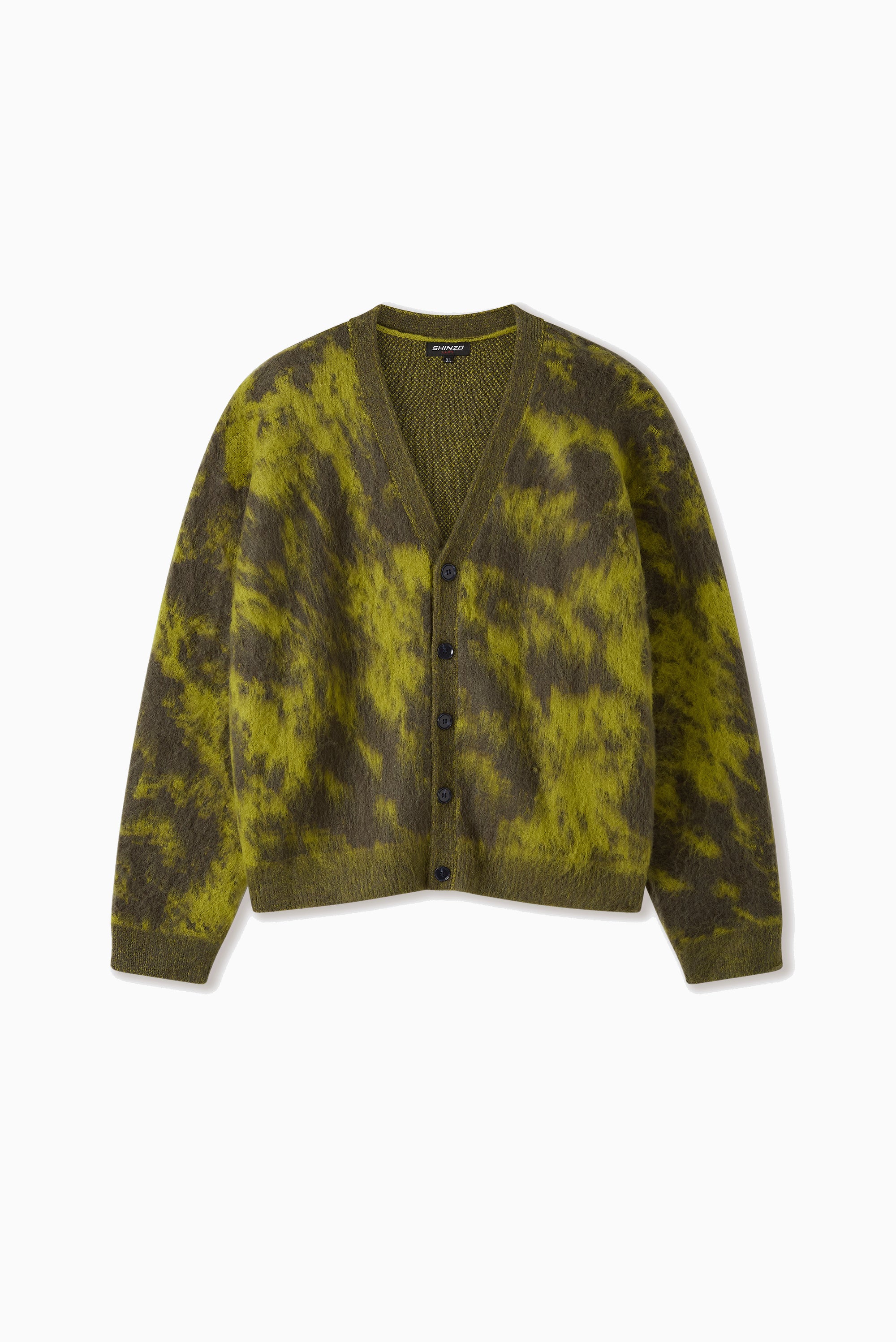 Wagara Green Mohair Cardigan - Green