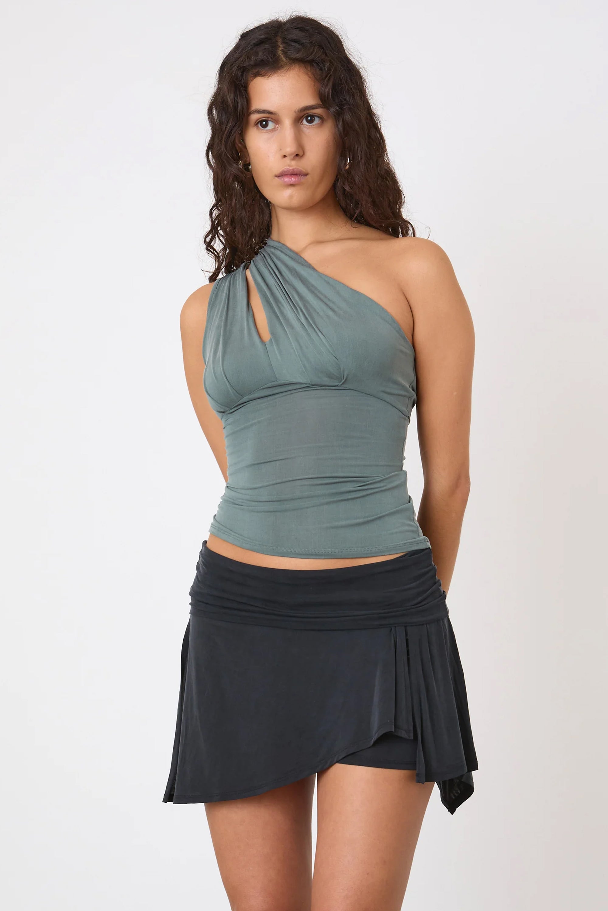 Kylie Asymmetric Top - Sea Salt