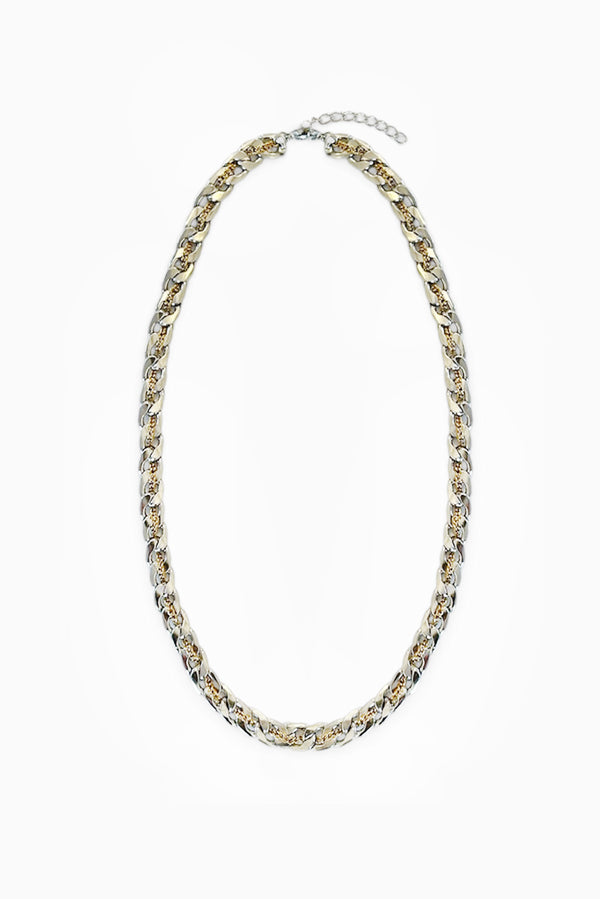 Levels Necklace - Gold/Chrome