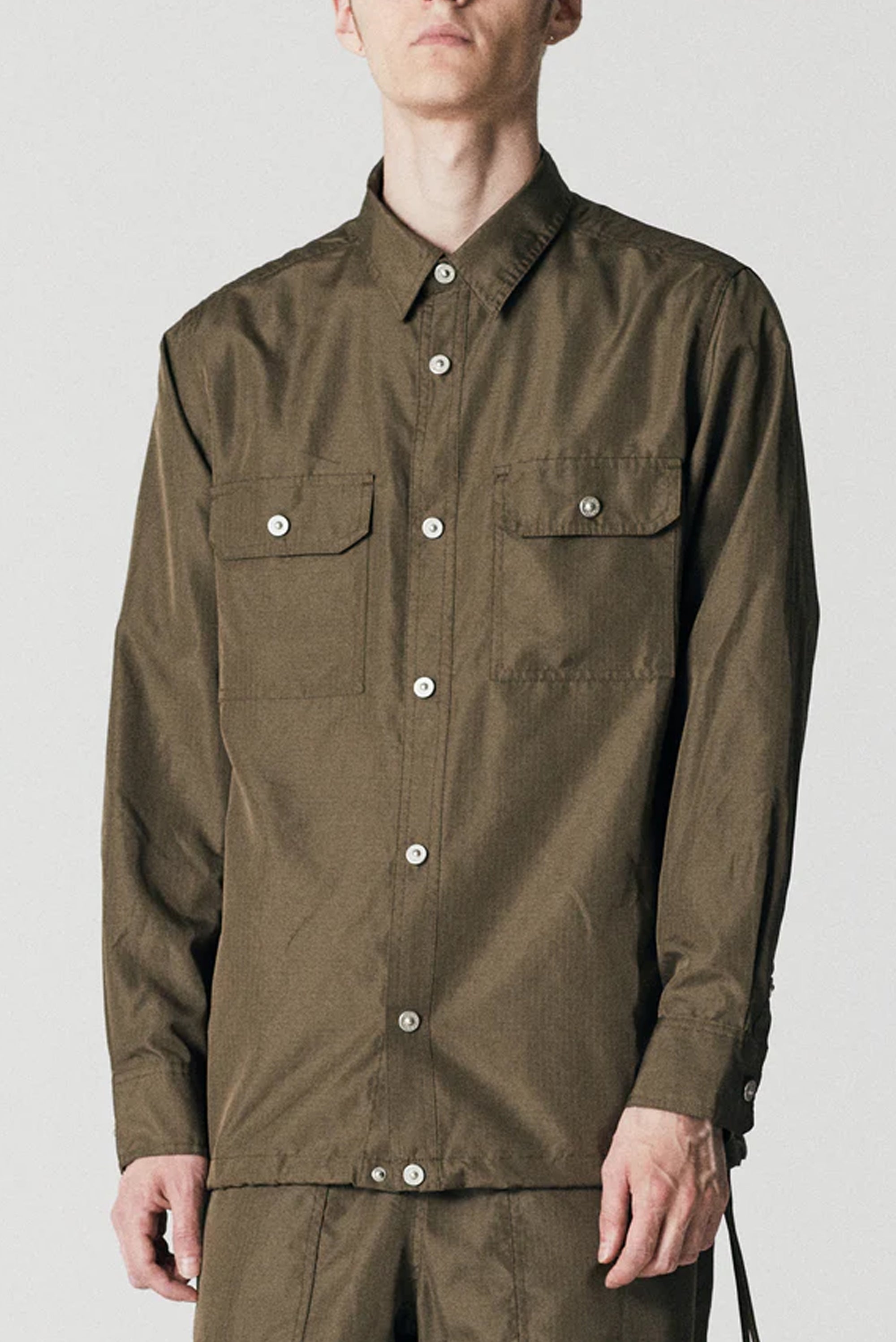 Non Down Military Shirt - Dark Olive