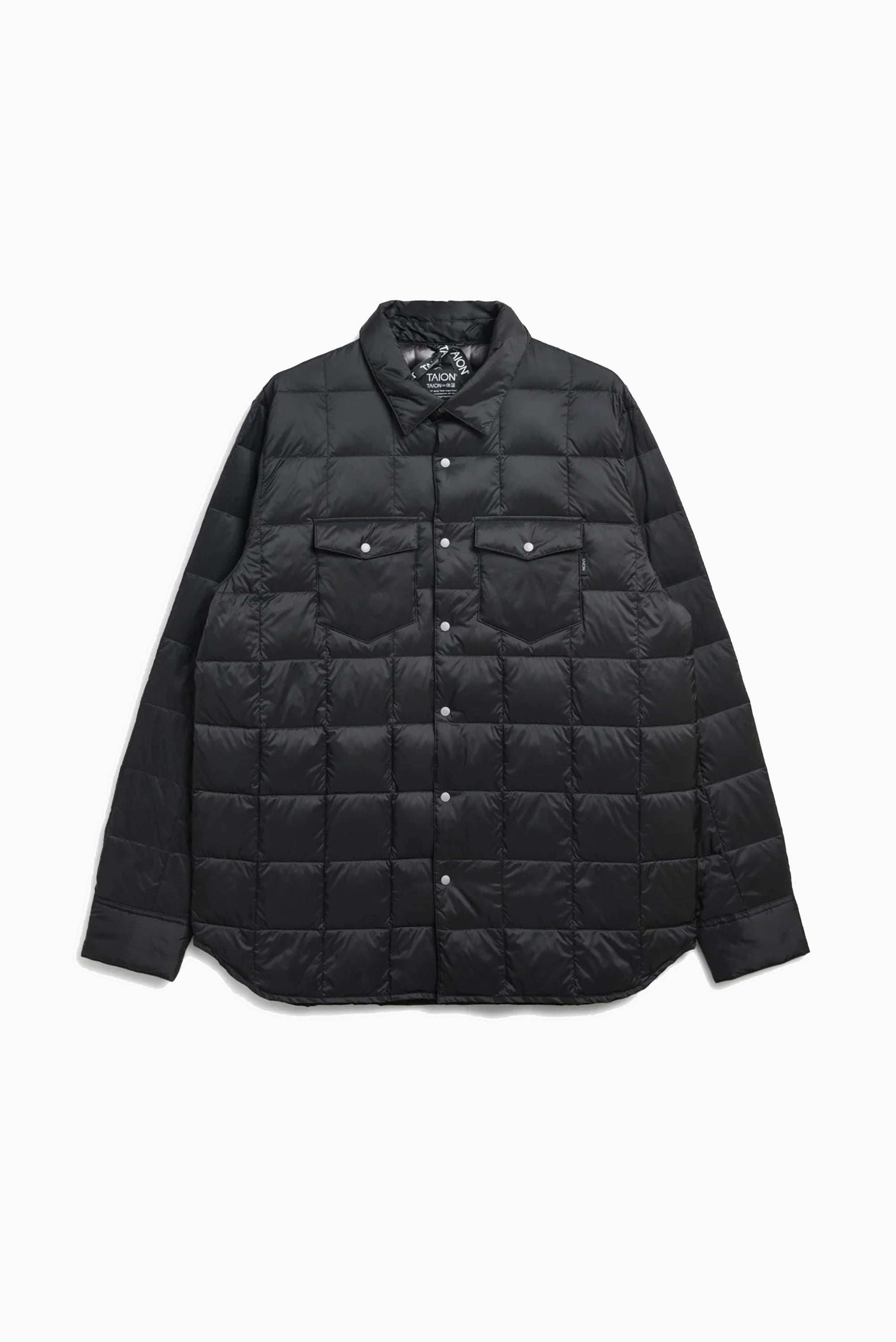 W-Pocket Down Shirt - Black