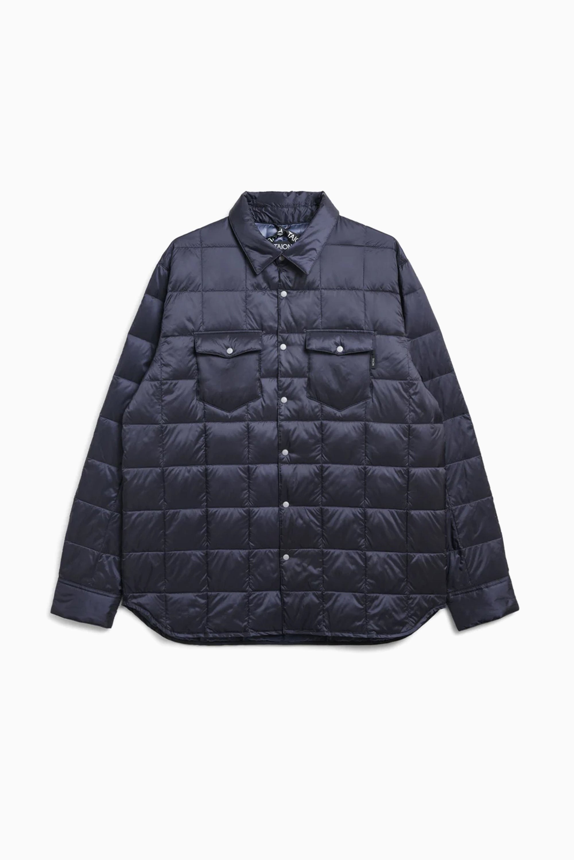 W-Pocket Down Shirt - Navy