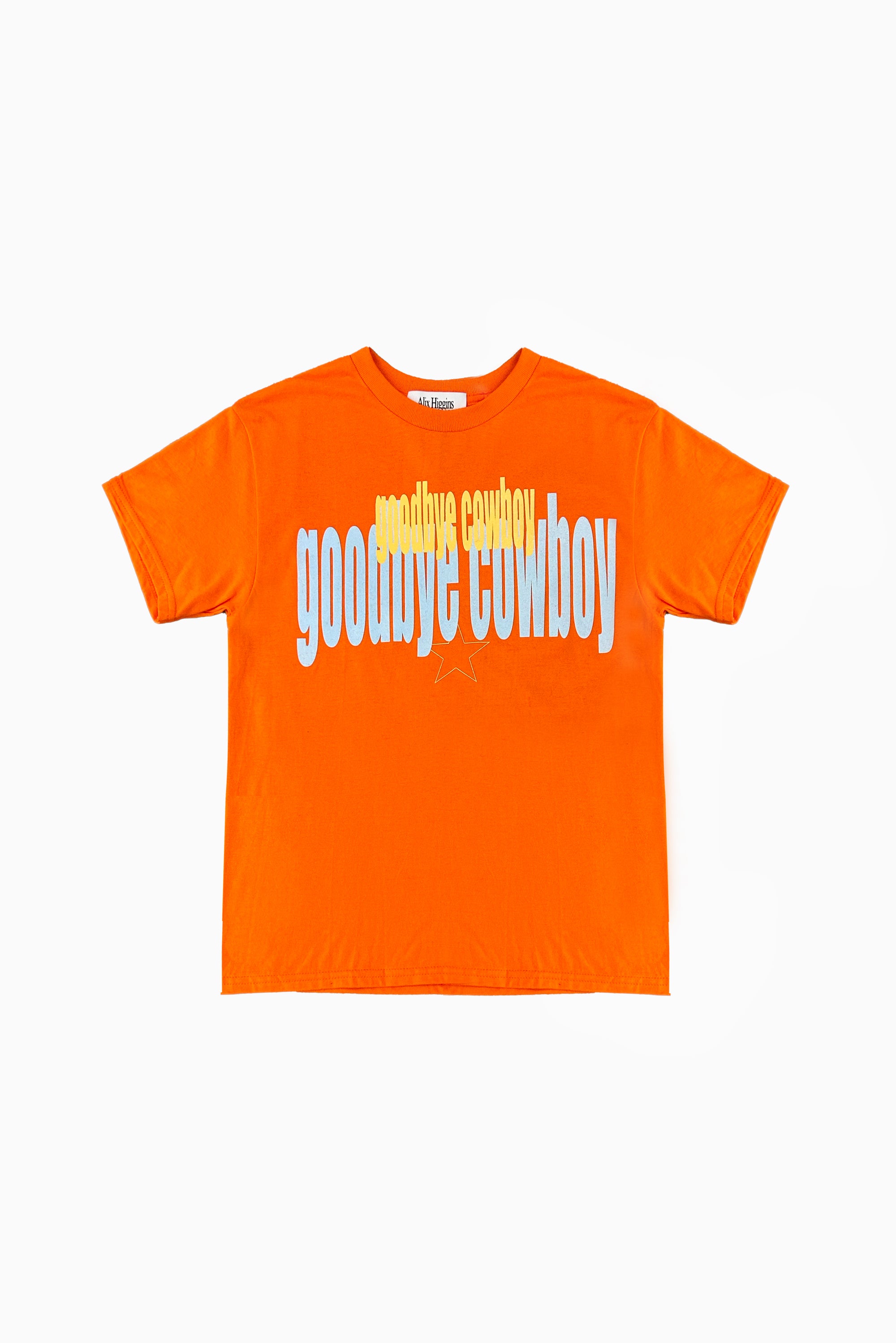 MANE x Alix Higgins Goodbye Cowboy Tee - Orange