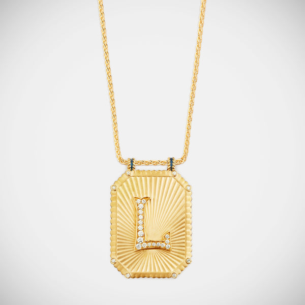 MARIE LICHTENBERG Scapular L Letter Necklace