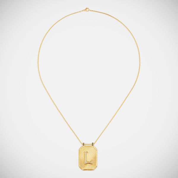 MARIE LICHTENBERG Scapular L Letter Necklace