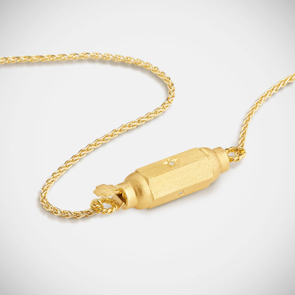 MARIE LICHTENBERG Micro Coco Diamond Locket Necklace - 18k Yg