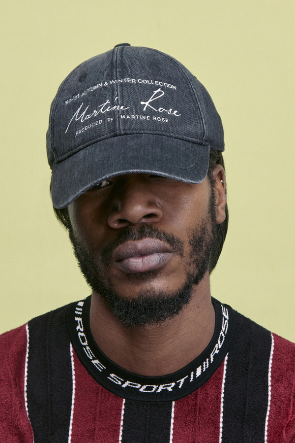 MARTINE ROSE Signature Cap - Black