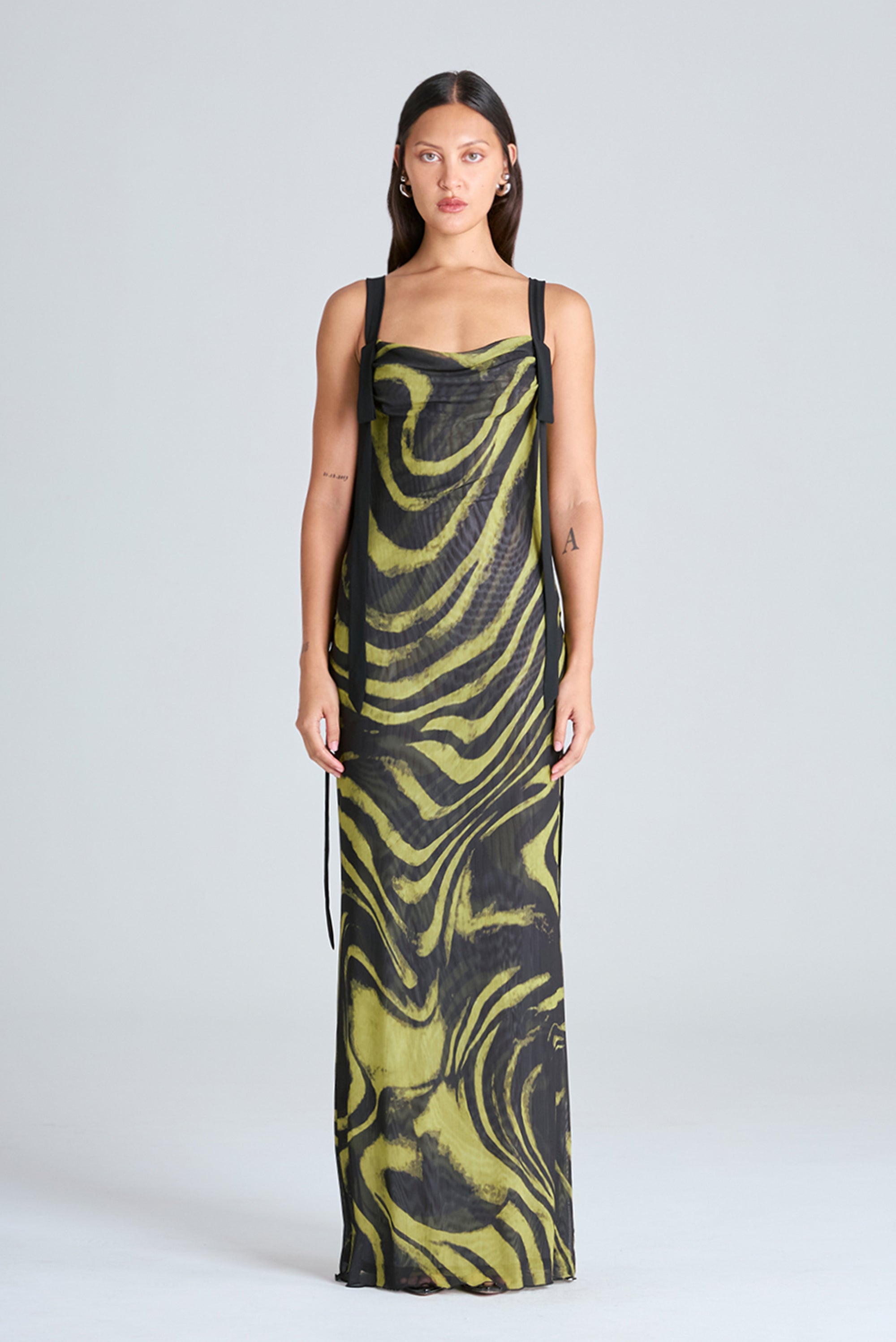 Aria Maxi Dress - Acid Zebra