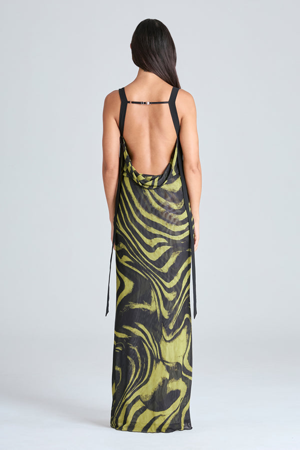Aria Maxi Dress - Acid Zebra