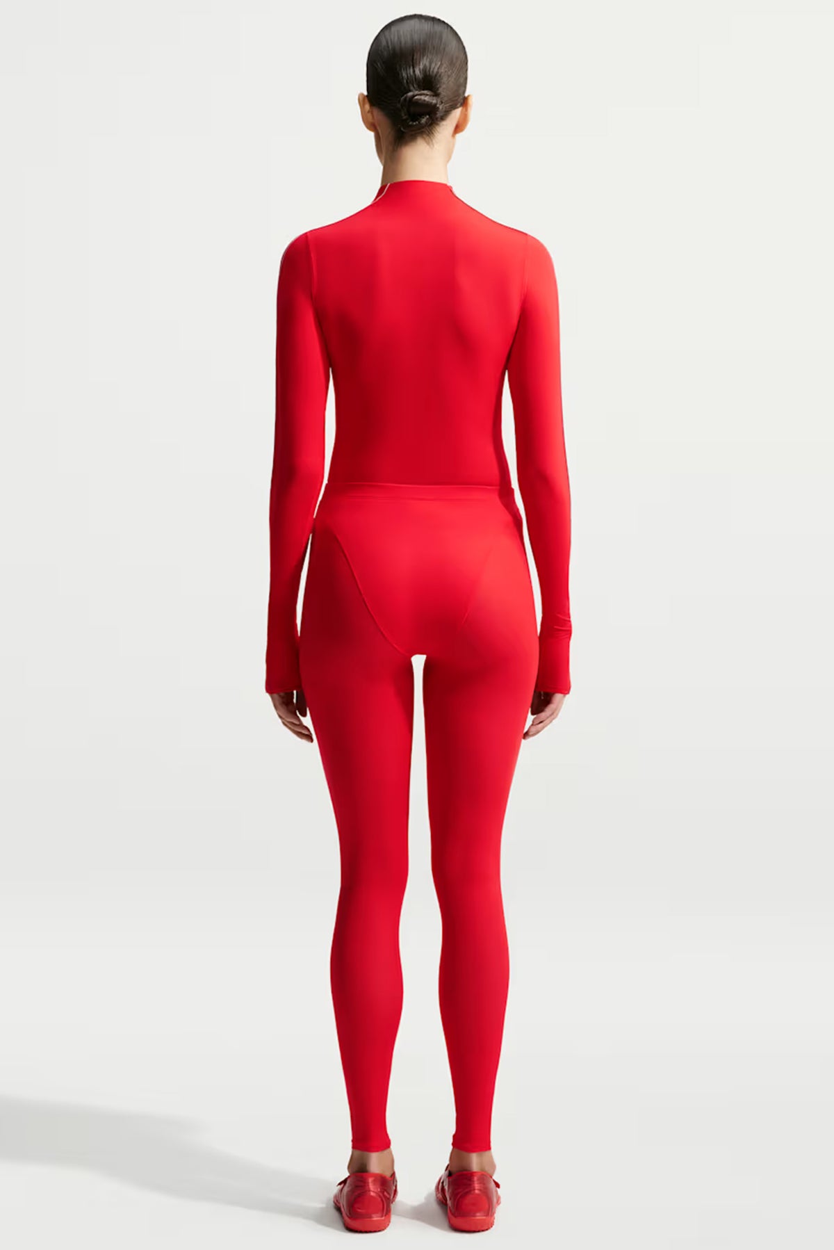 NikeSKIMS Weightless Mock Long Sleeve Top - University Red