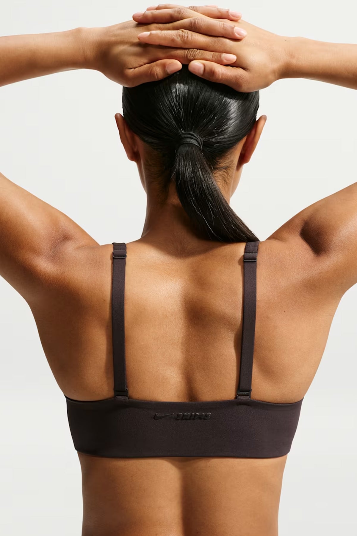NikeSKIMS Studio Stretch Micro Sports Bra - Dark Roast