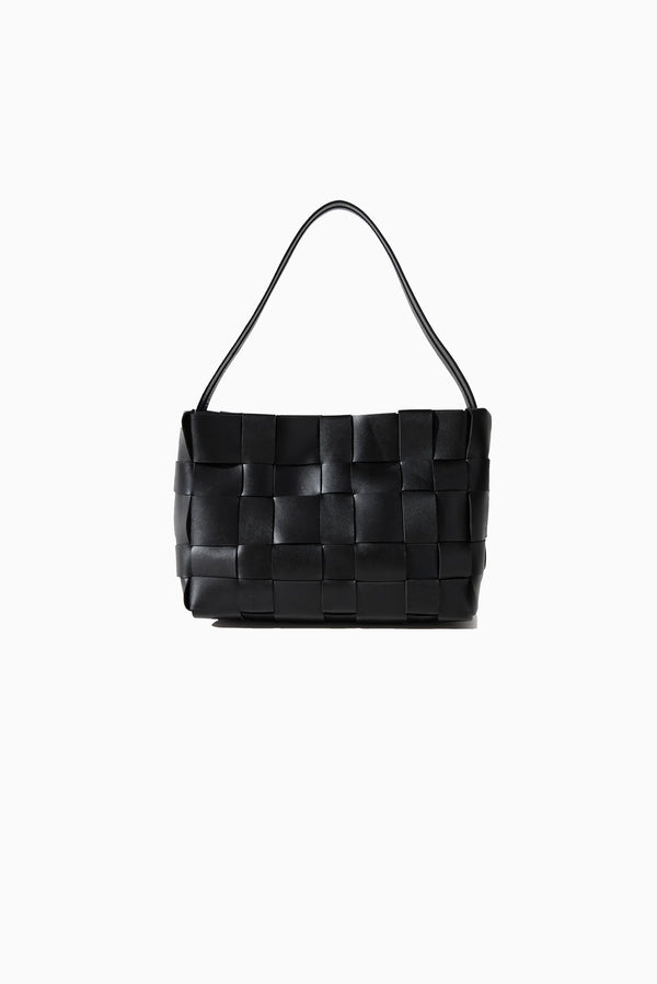Woven Mini Tote - Black