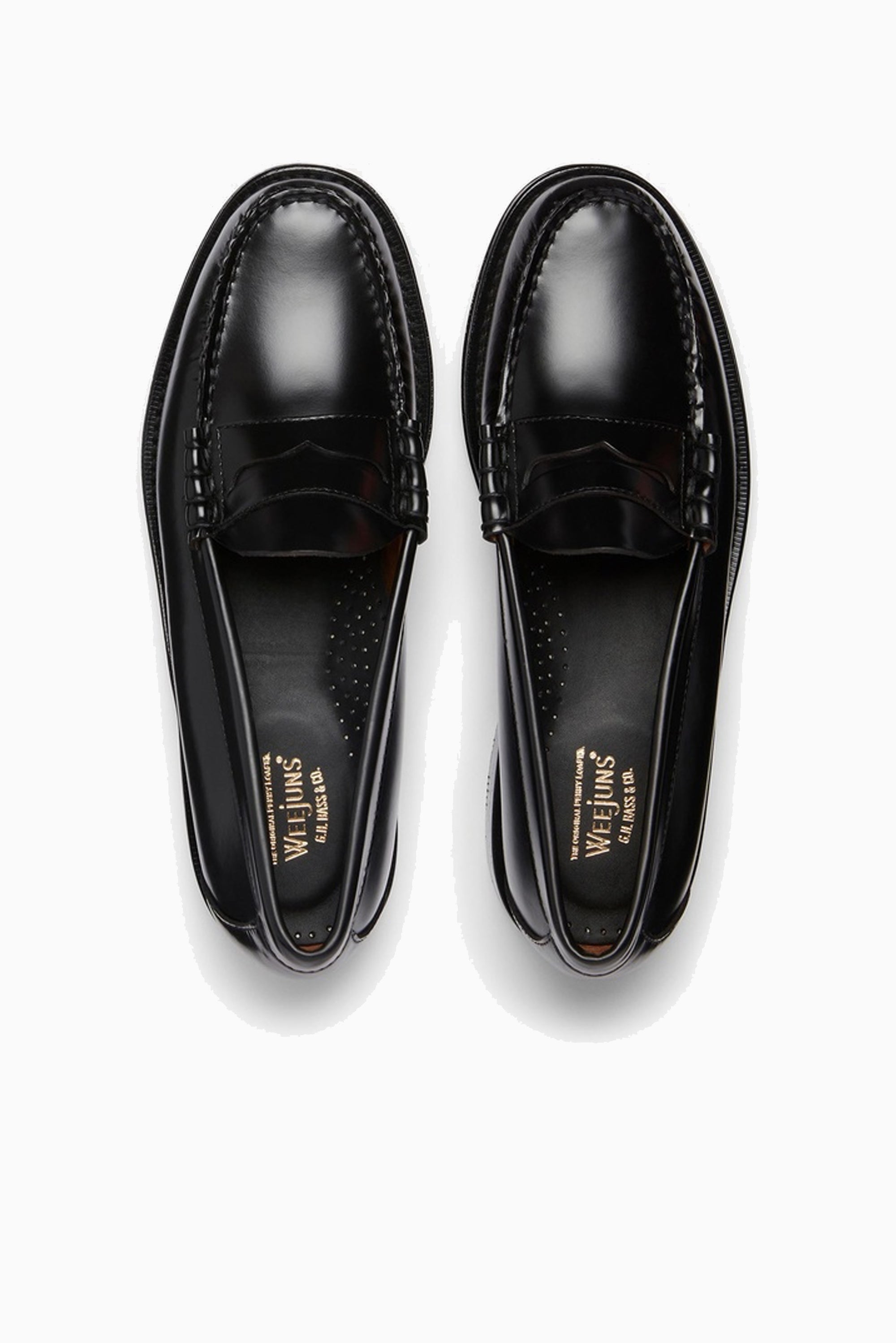 Larson Moc Penny - Black Leather