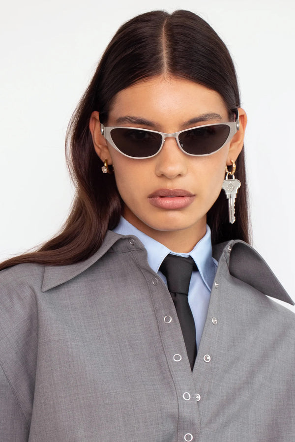 POPPY LISSIMAN Mod Sunglasses - Silver/Black