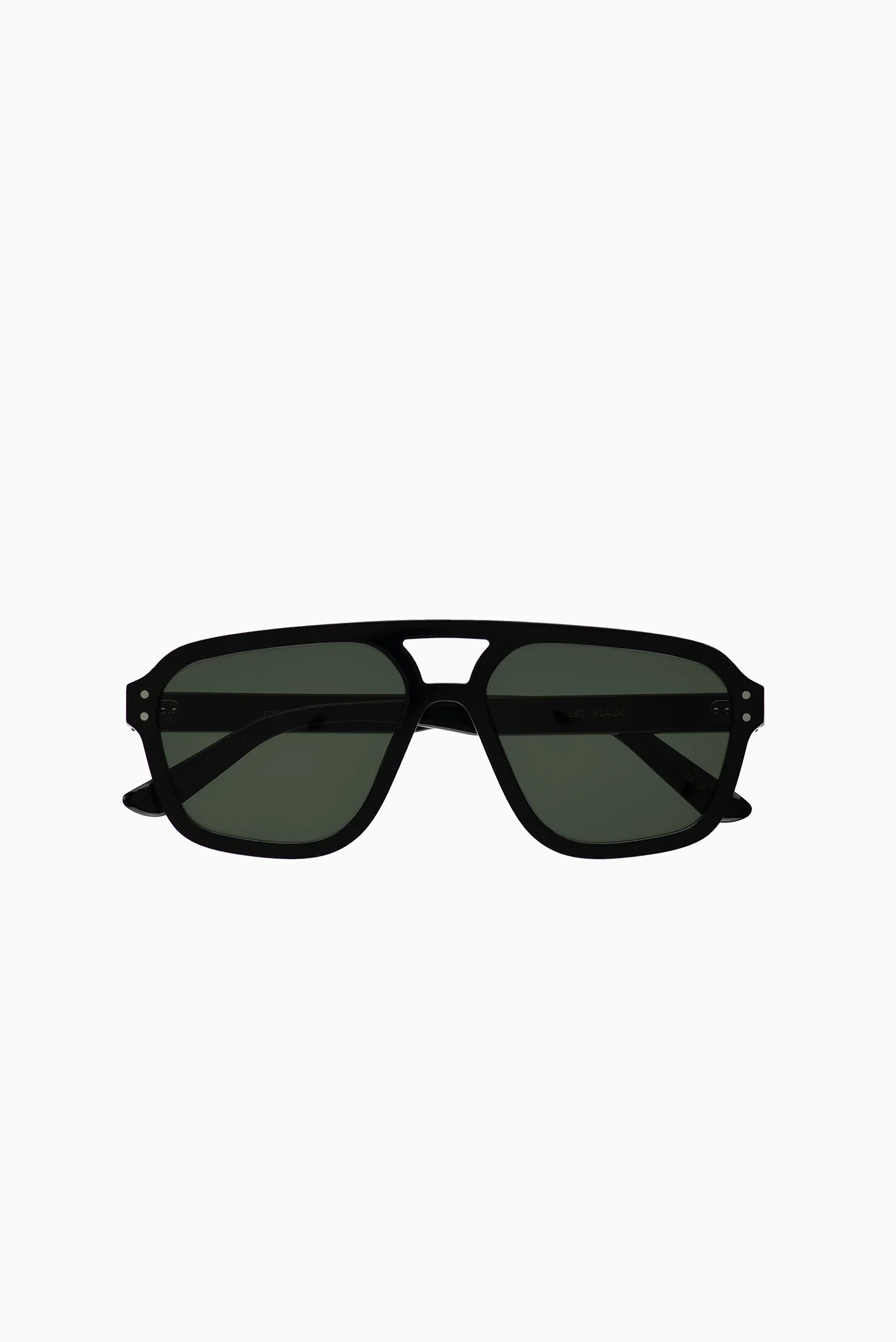 MONOKEL Jet Black Green Solid Lens