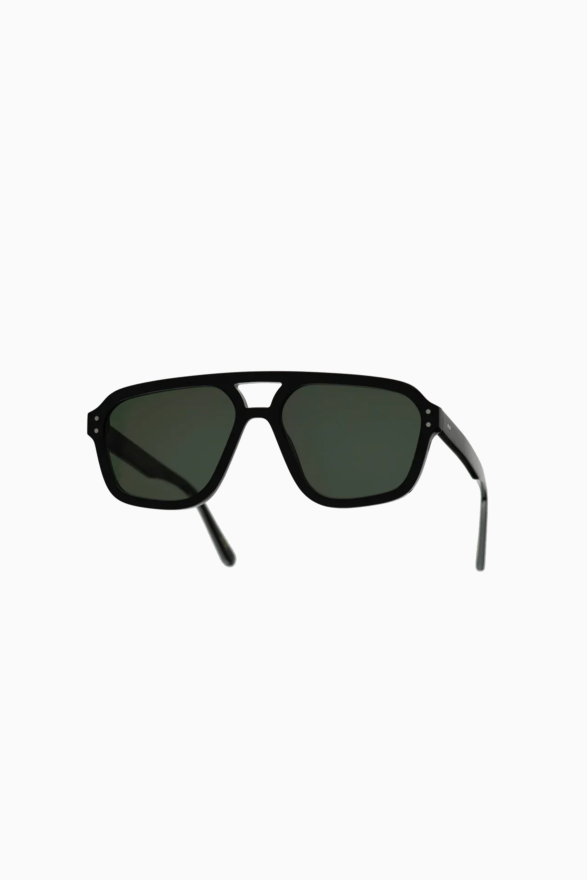 MONOKEL Jet Black Green Solid Lens