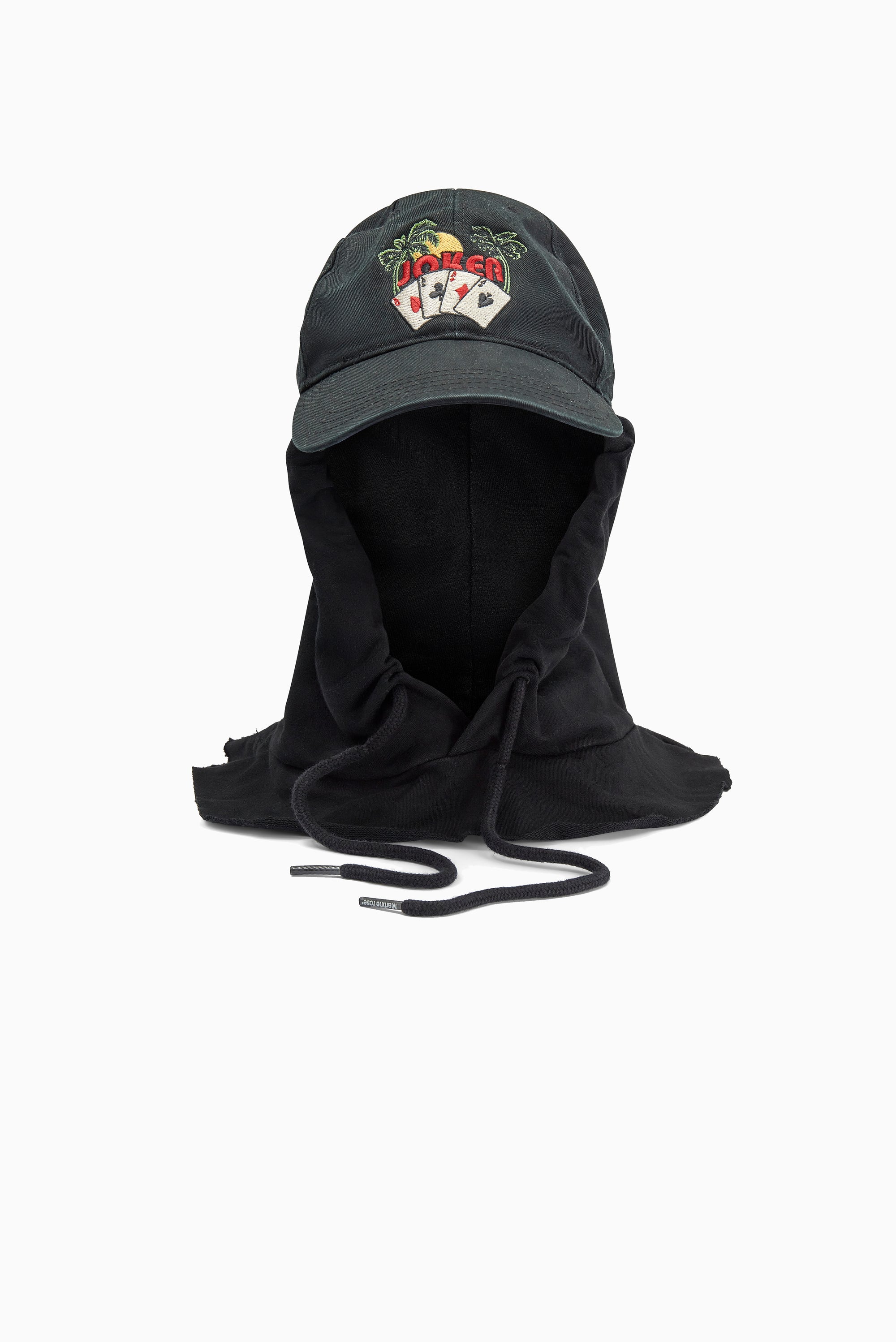 MARTINE ROSE Hoodie Cap -Black