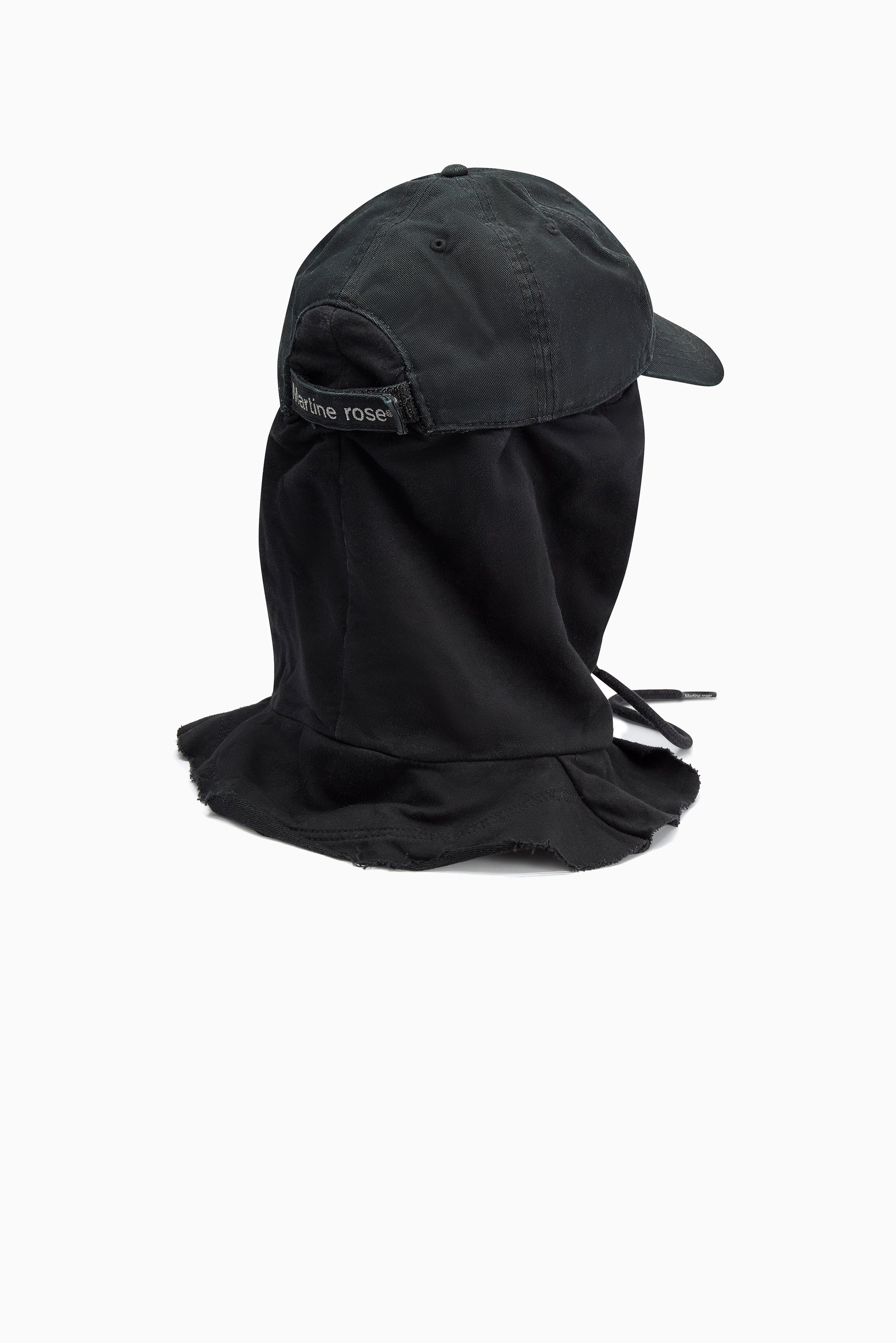 MARTINE ROSE Hoodie Cap -Black
