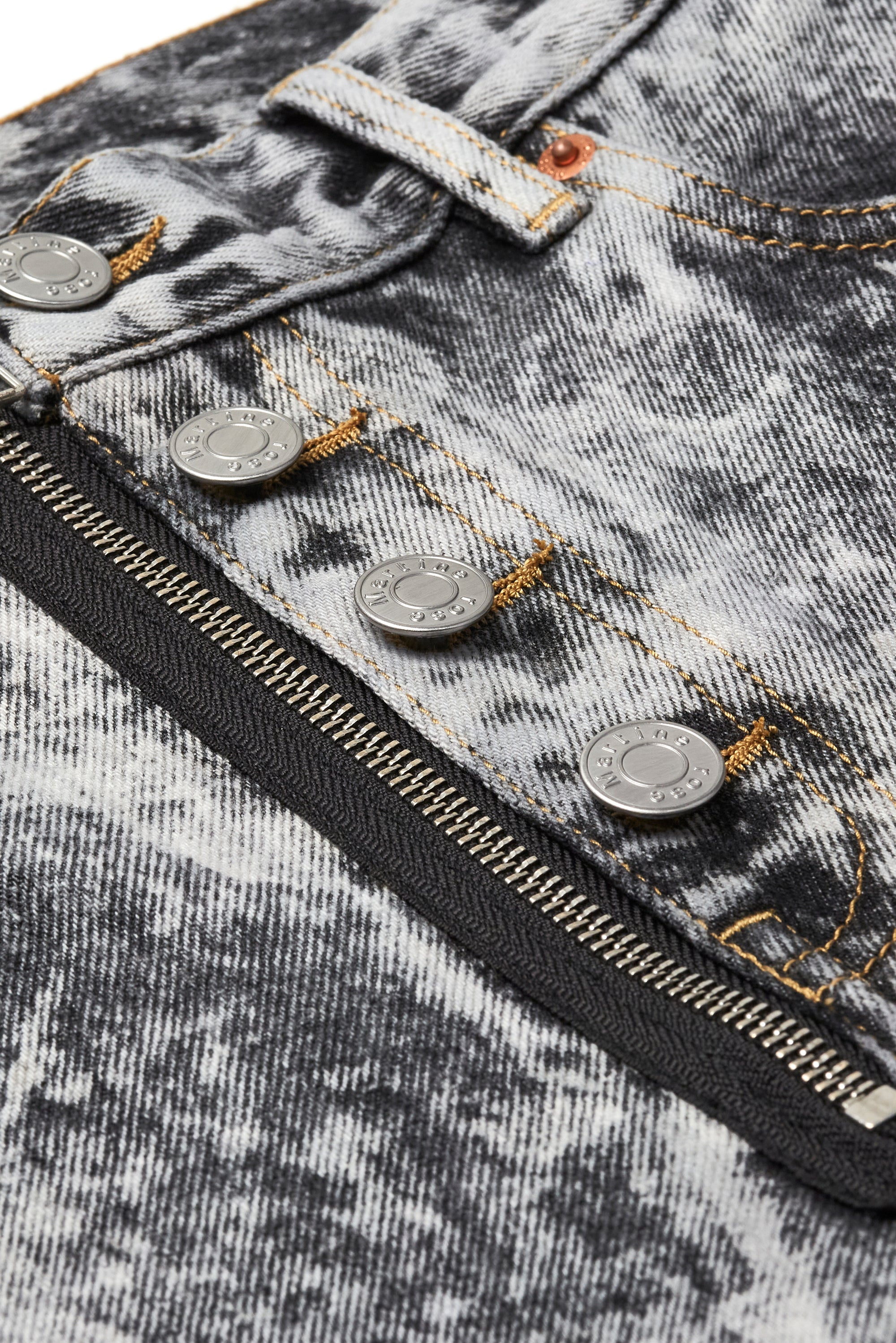 Martine Rose Zip Hem Jean - Grey