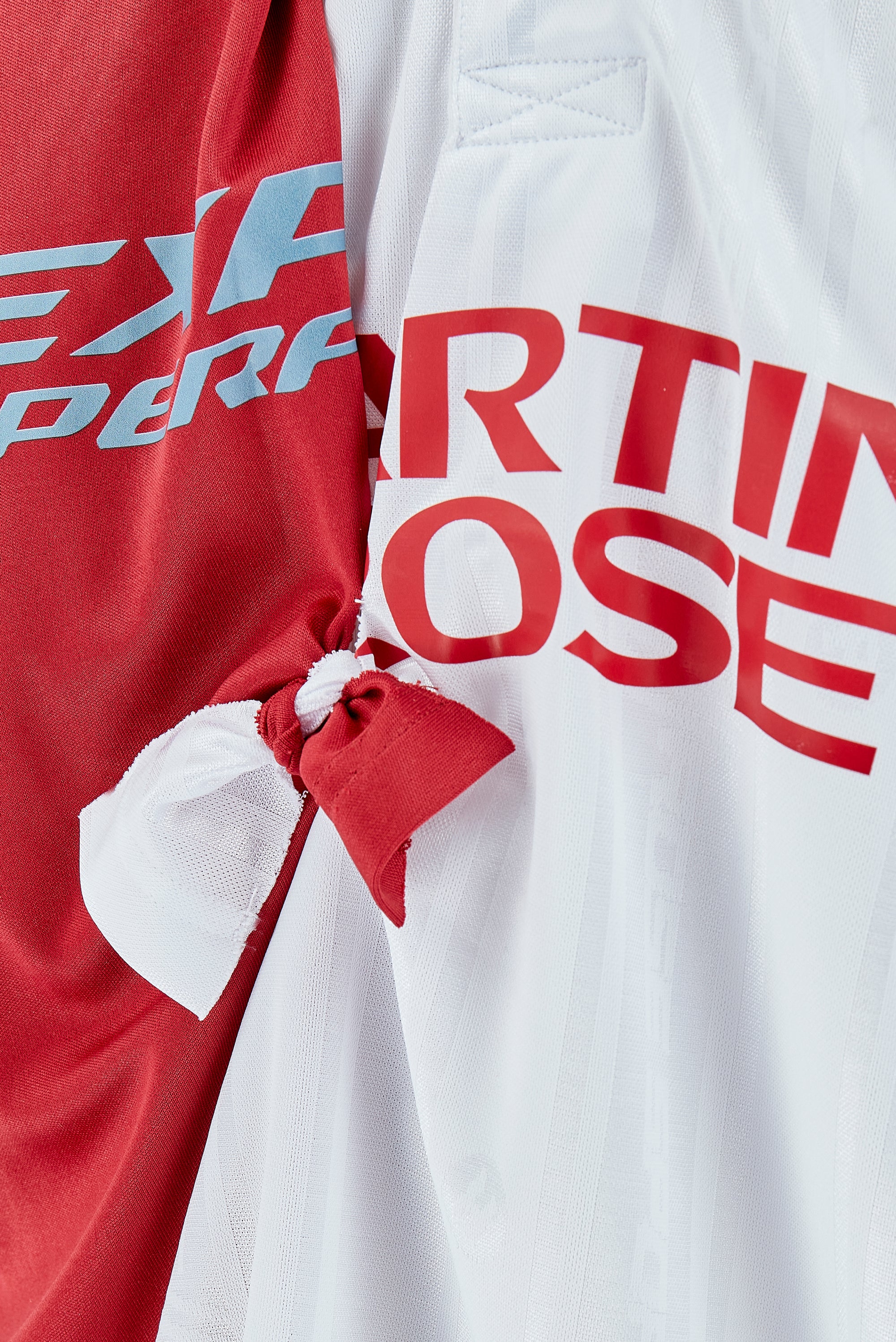 MARTINE ROSE Collage Football Top - White