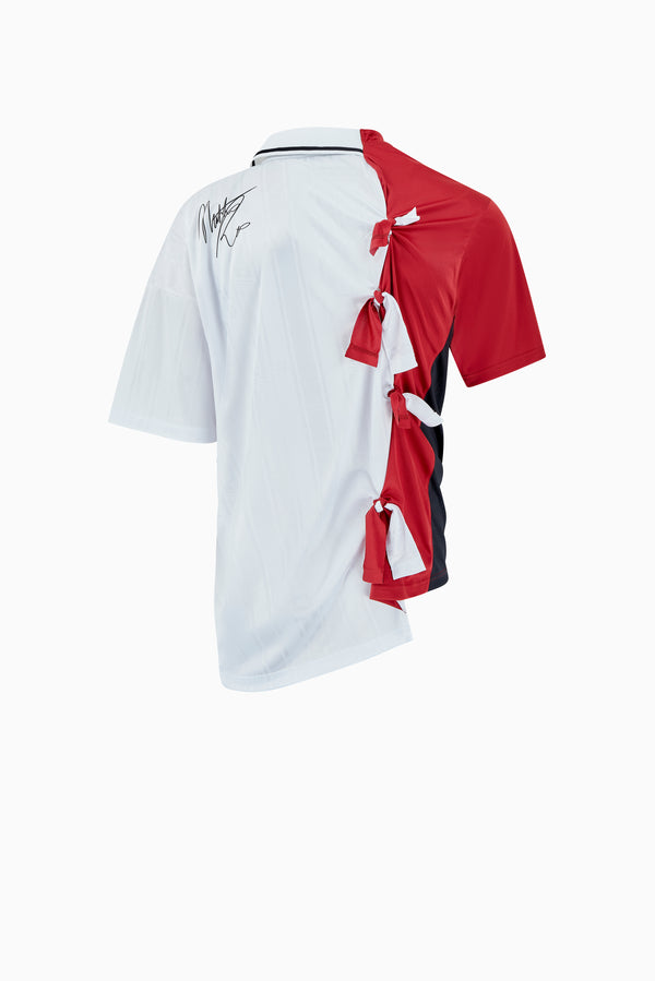 MARTINE ROSE Collage Football Top - White