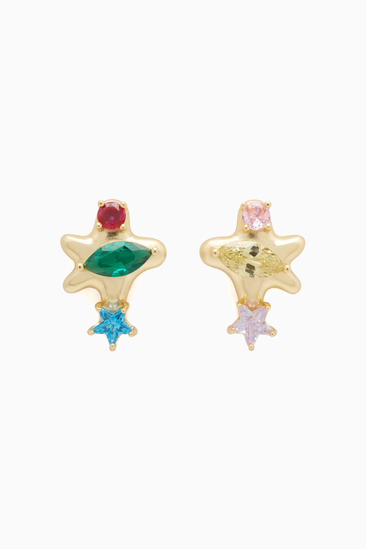 Cubic Zirconia Earrings - Constellation Studs