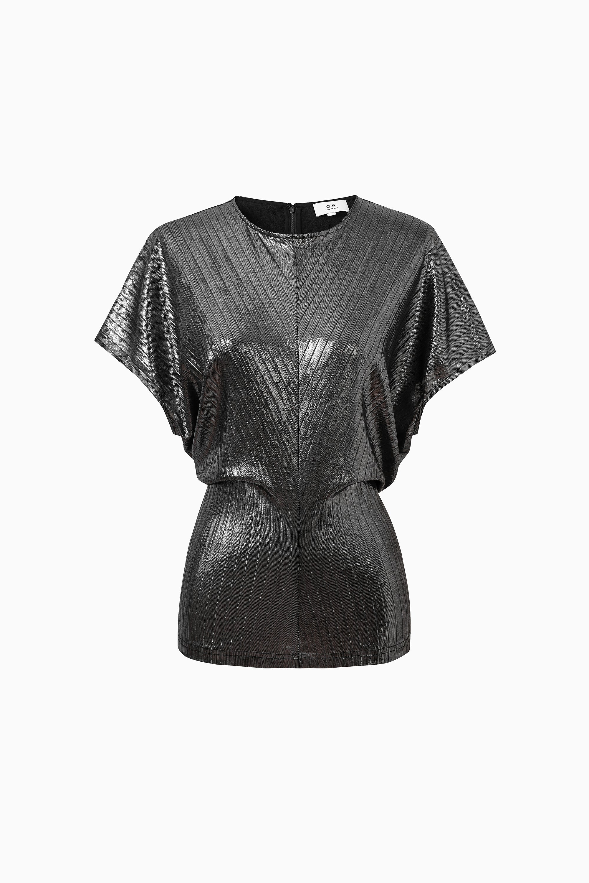 Muse Top - Charcoal Shimmer