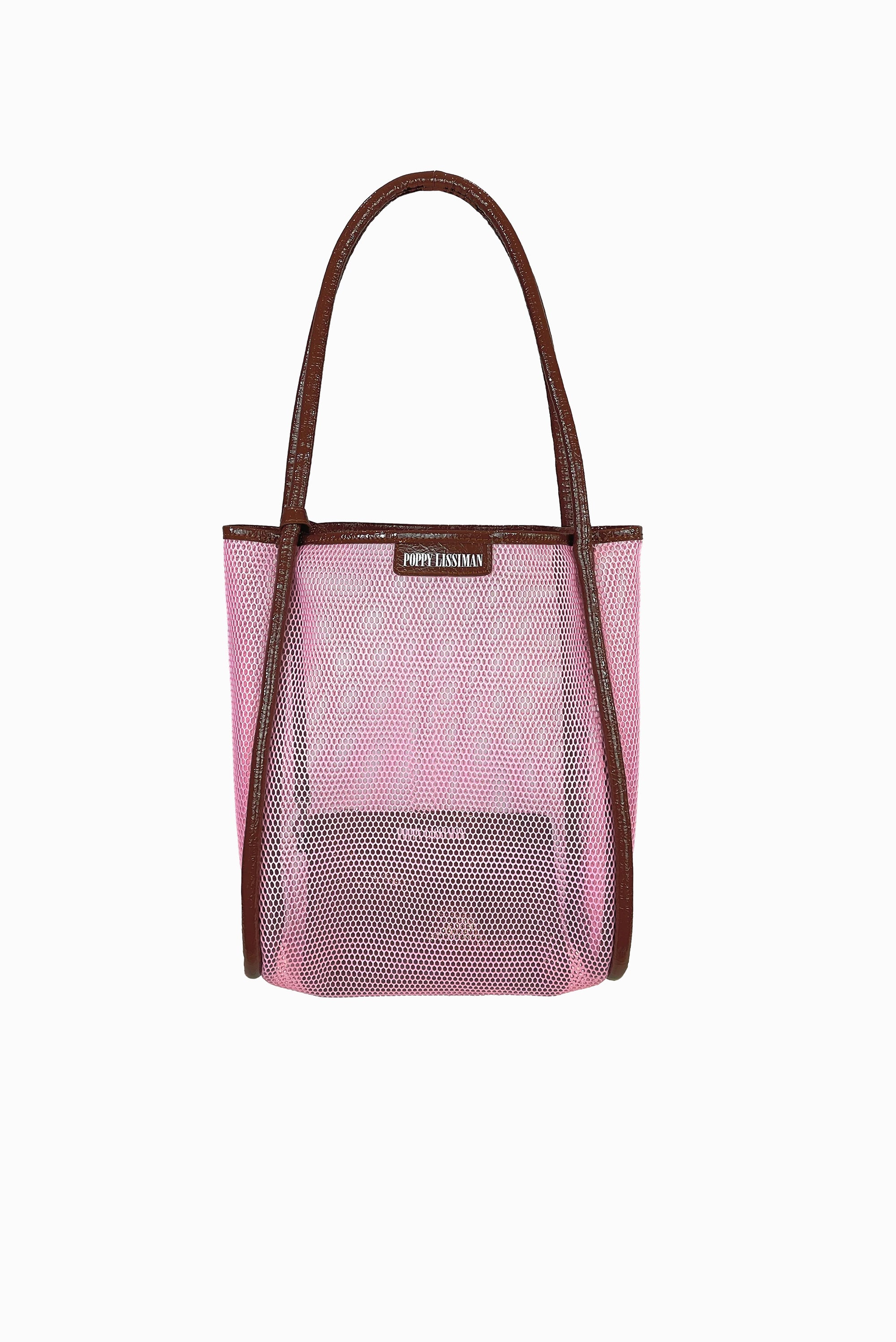 POPPY LISSIMAN Nana Net Tote - BB Pink/Choc