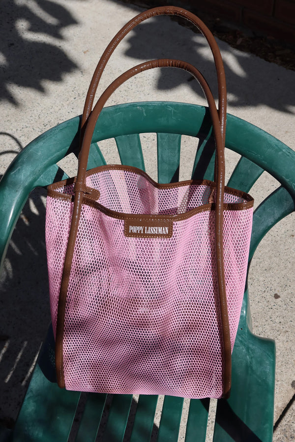 POPPY LISSIMAN Nana Net Tote - BB Pink/Choc