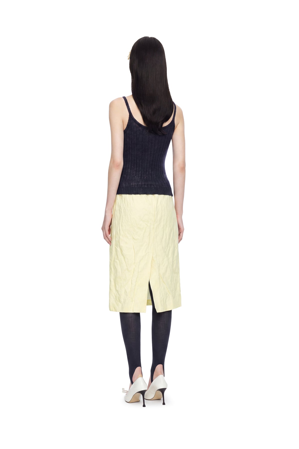 Knit Cami Top - Navy Blue