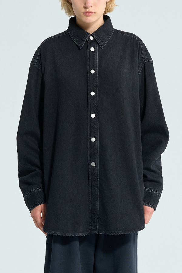 HAIKURE New Ofelia Shirt - Mid Black
