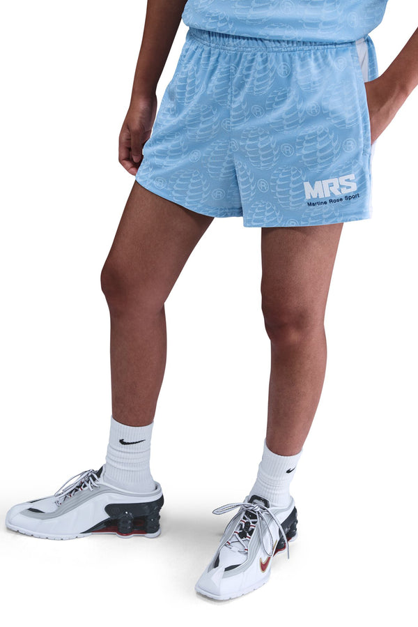 NIKE x MARTINE ROSE SPORT Men's Football Shorts - Psychic Blue/White