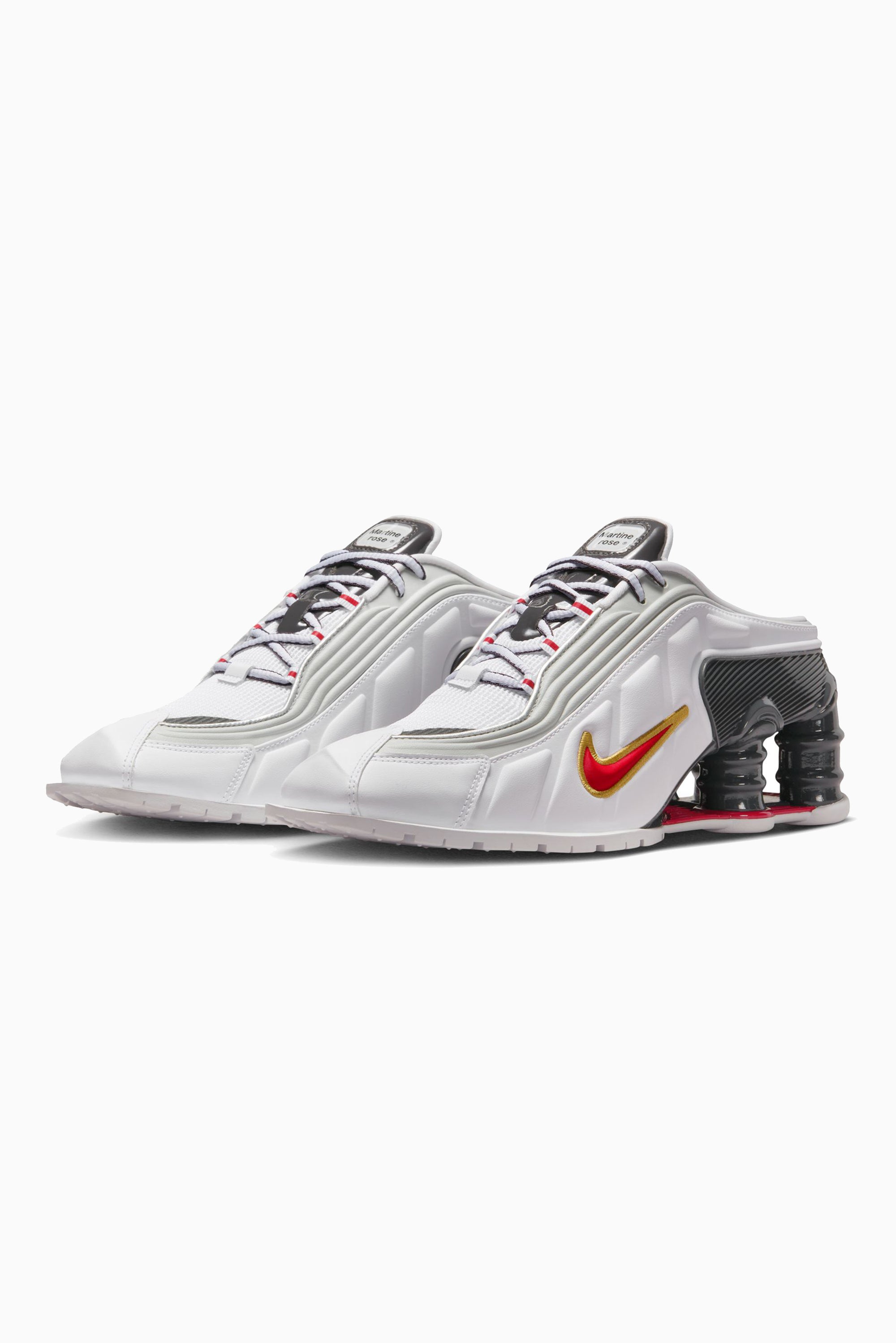 NIKE x MARTINE ROSE Shox MR4 - White/Varsity Red MTLC Platinum