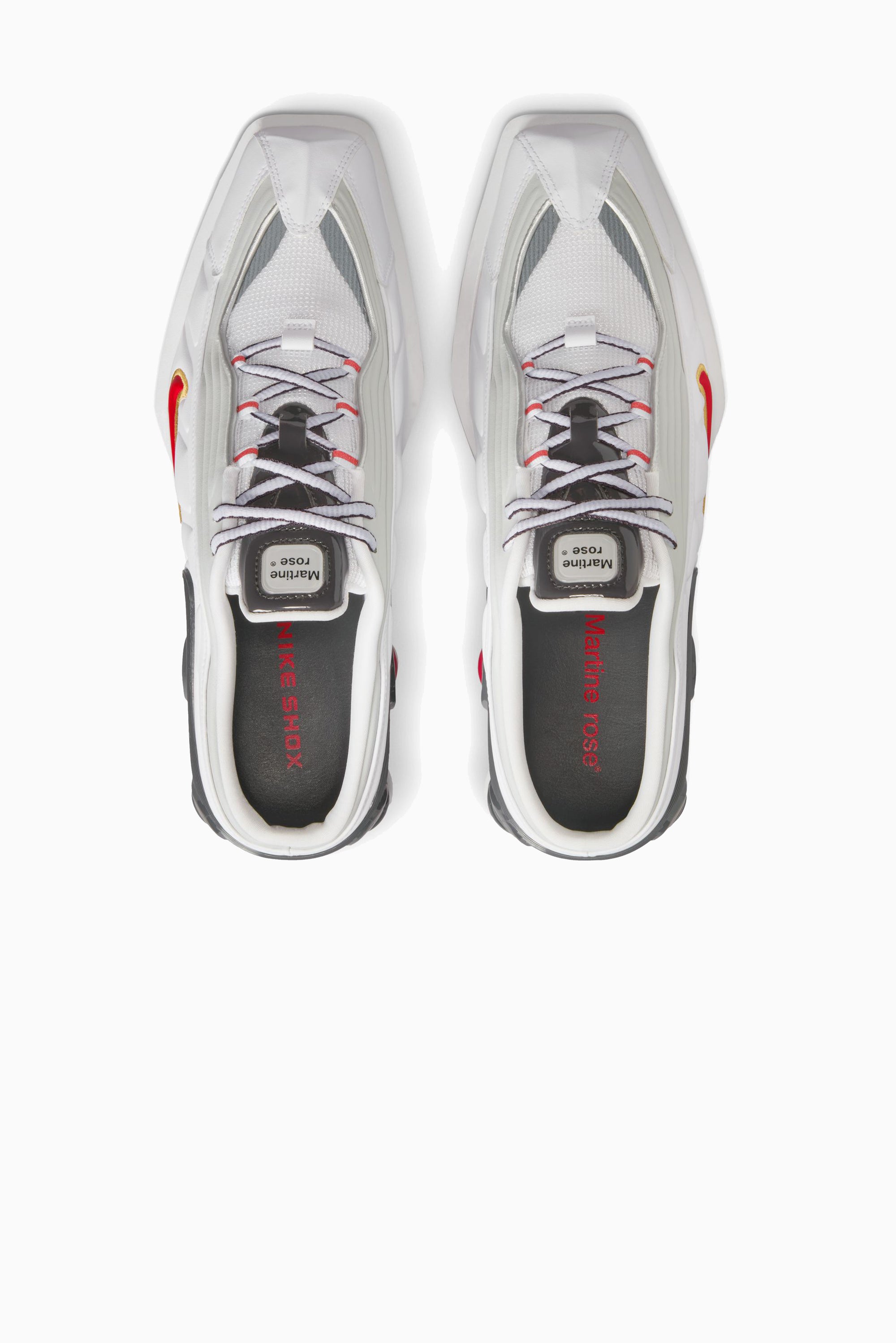 NIKE x MARTINE ROSE Shox MR4 - White/Varsity Red MTLC Platinum
