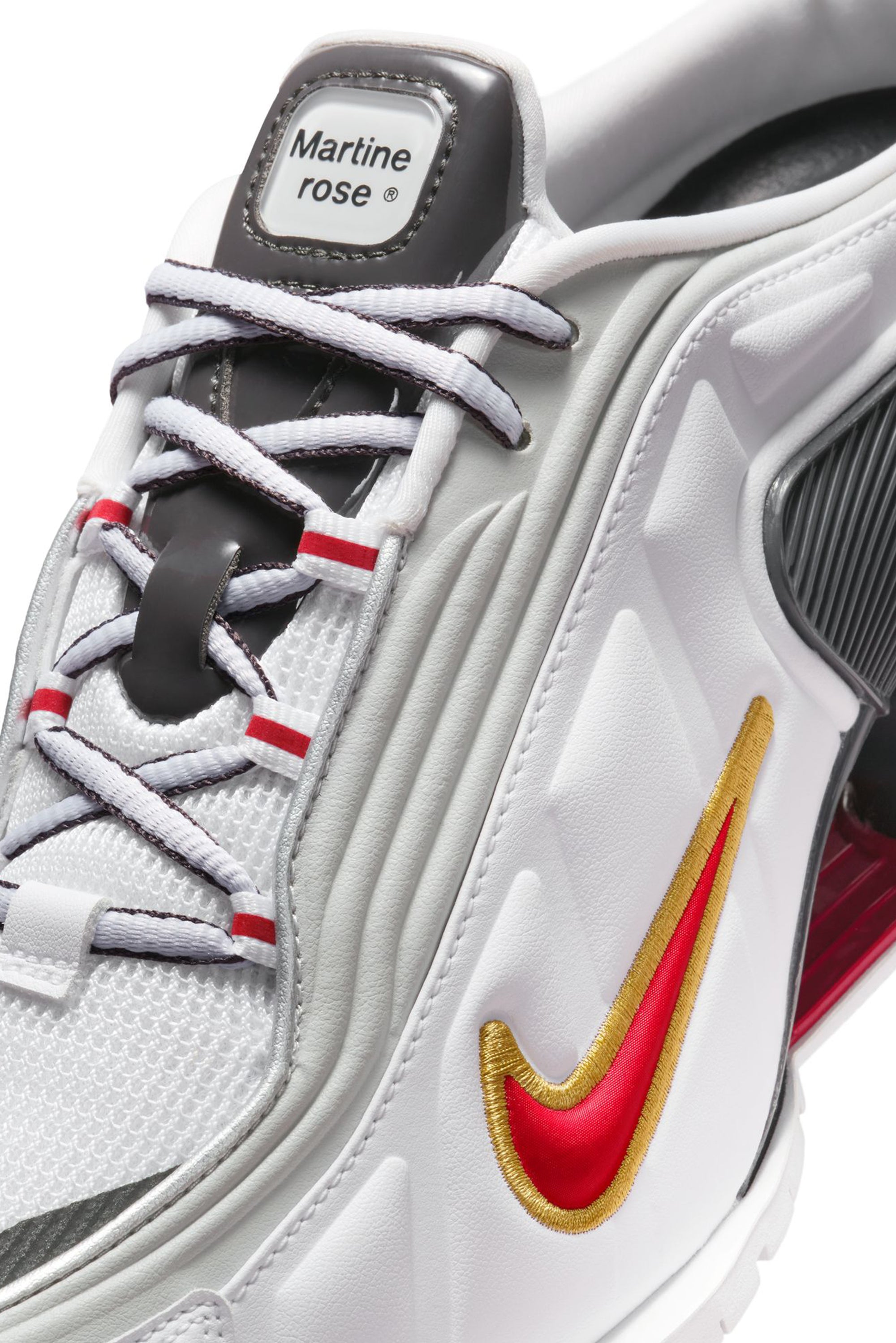 NIKE x MARTINE ROSE Shox MR4 - White/Varsity Red MTLC Platinum