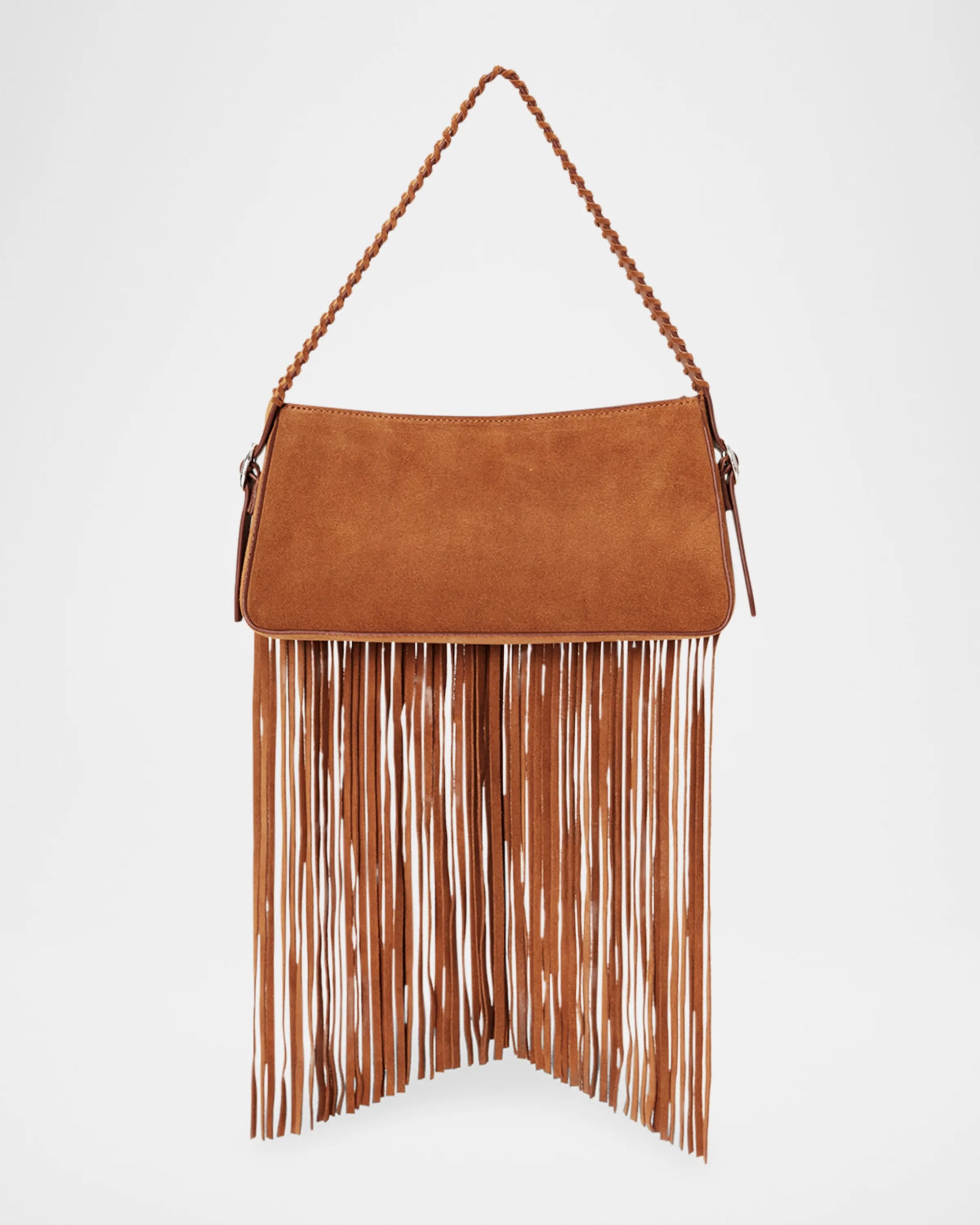 COPERNI Suede Fringe Baguette Bag - Brown