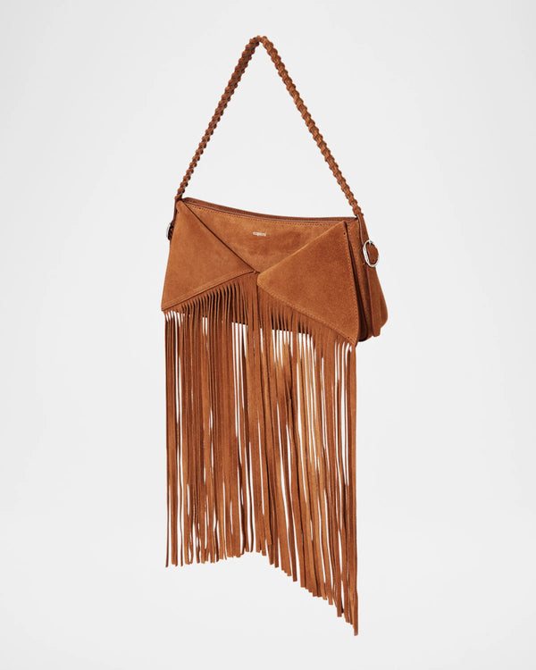 COPERNI Suede Fringe Baguette Bag - Brown