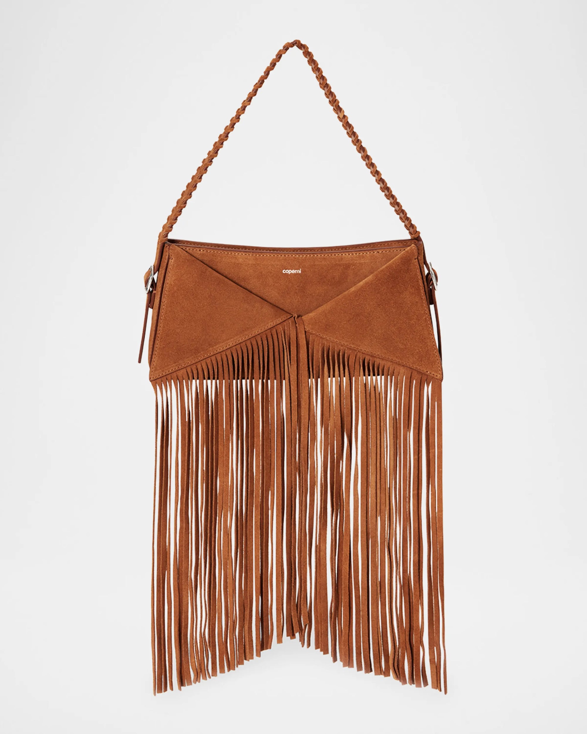 COPERNI Suede Fringe Baguette Bag - Brown