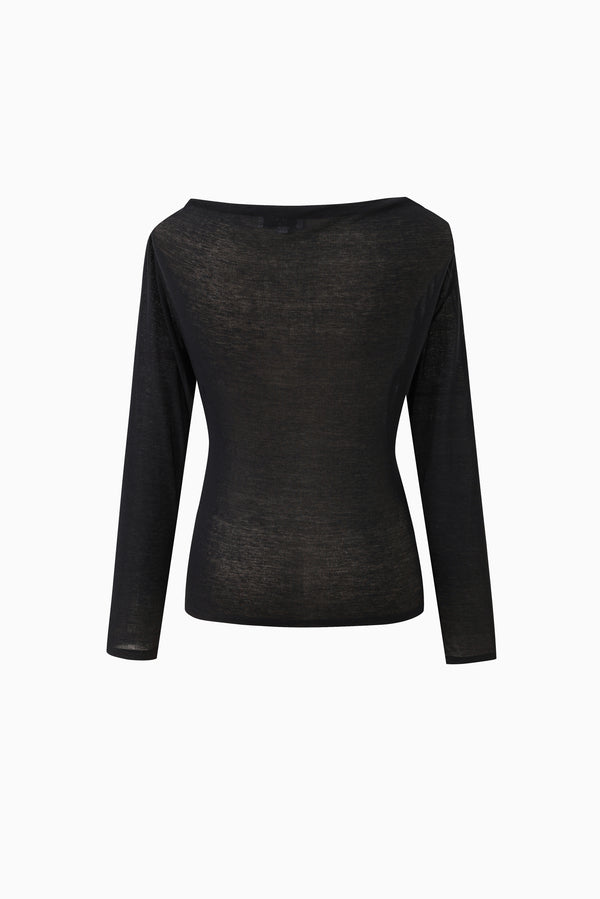 Nola L.Sleeve Top - Black