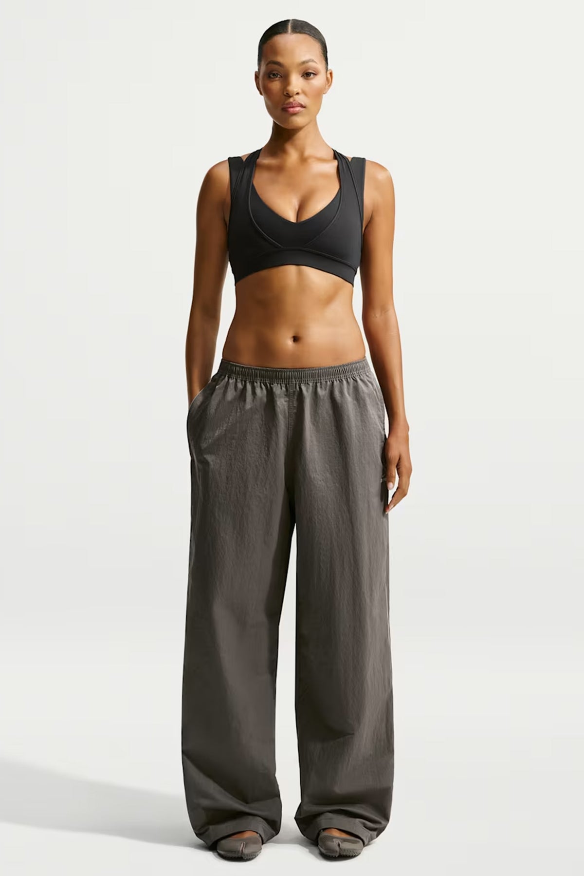 NikeSKIMS Crunchy Nylon Wide Leg Pant - Boulder