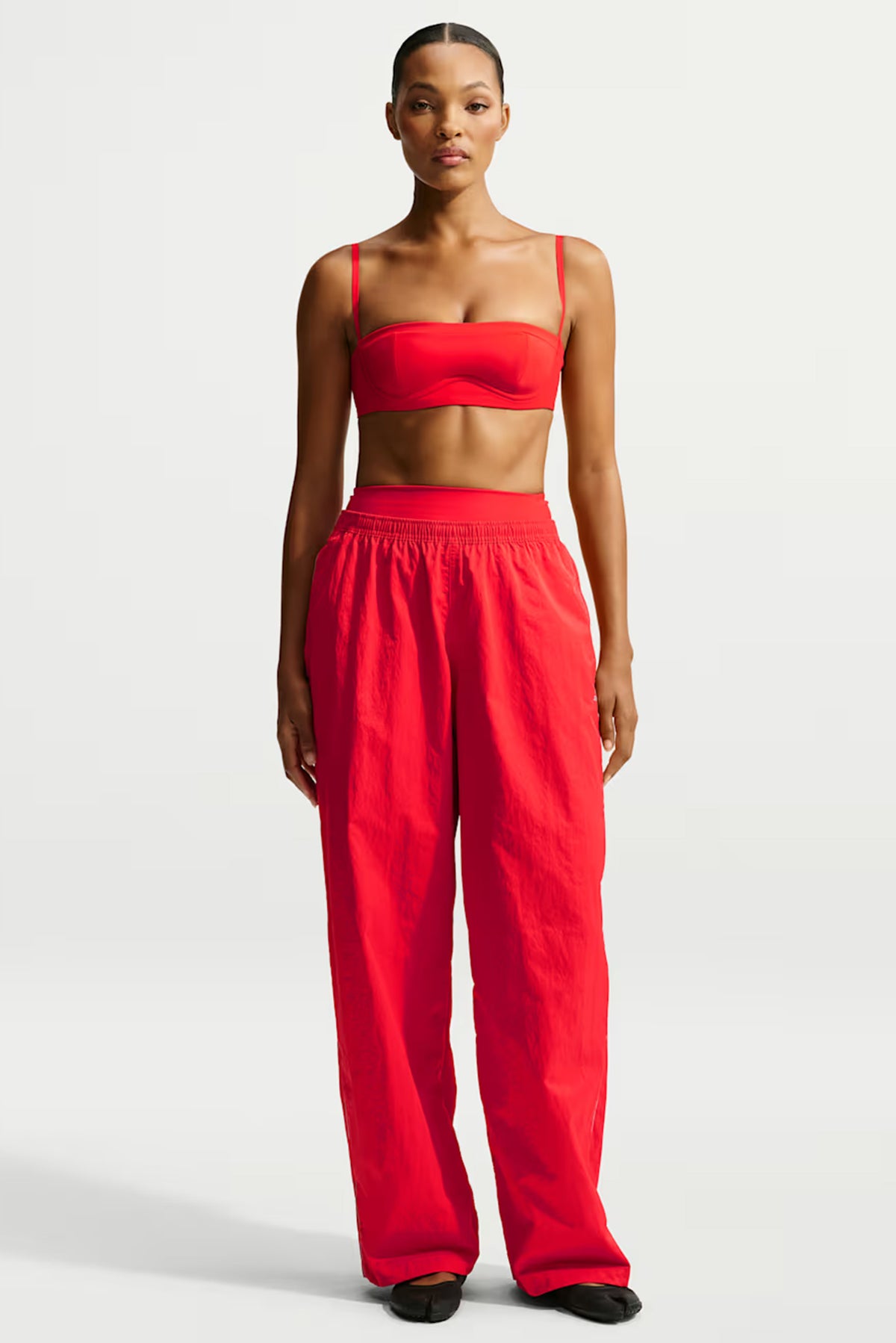 NikeSKIMS Crunchy Nylon Wide Leg Pant - University Red